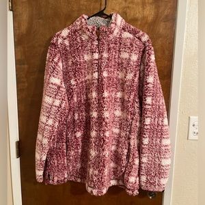 Pink Lily Quarter Zip Sweater